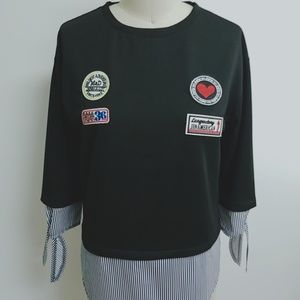 Mixed media top